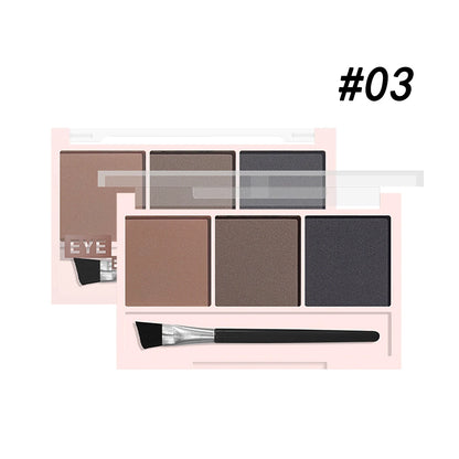 3-Color Brow Powder Set with Brush