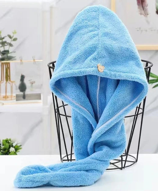 Microfiber Quick-Dry Hair Wrap Towel Turban