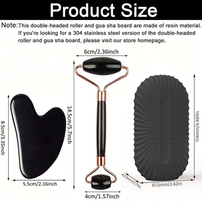 Ice Facial Roller and Gua Sha Set