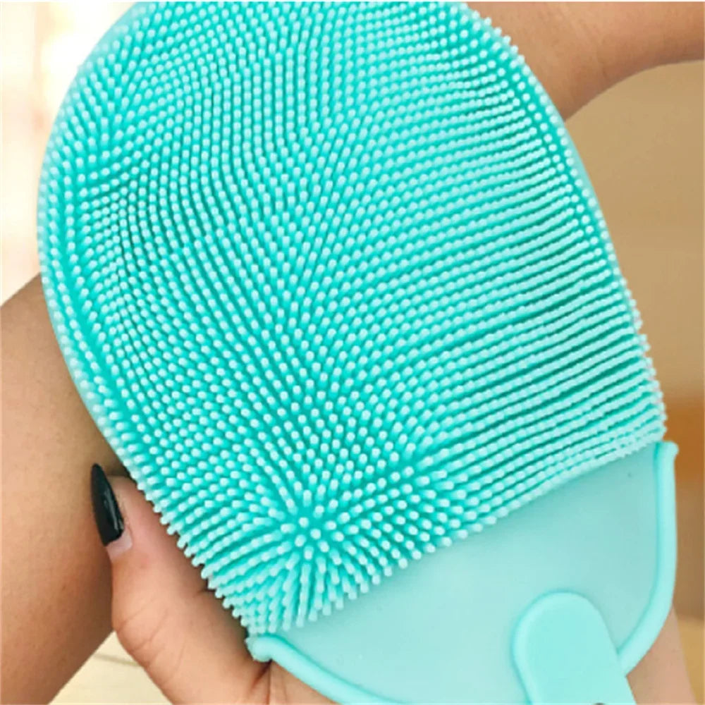 Silicone Exfoliating Bath Brush Towel