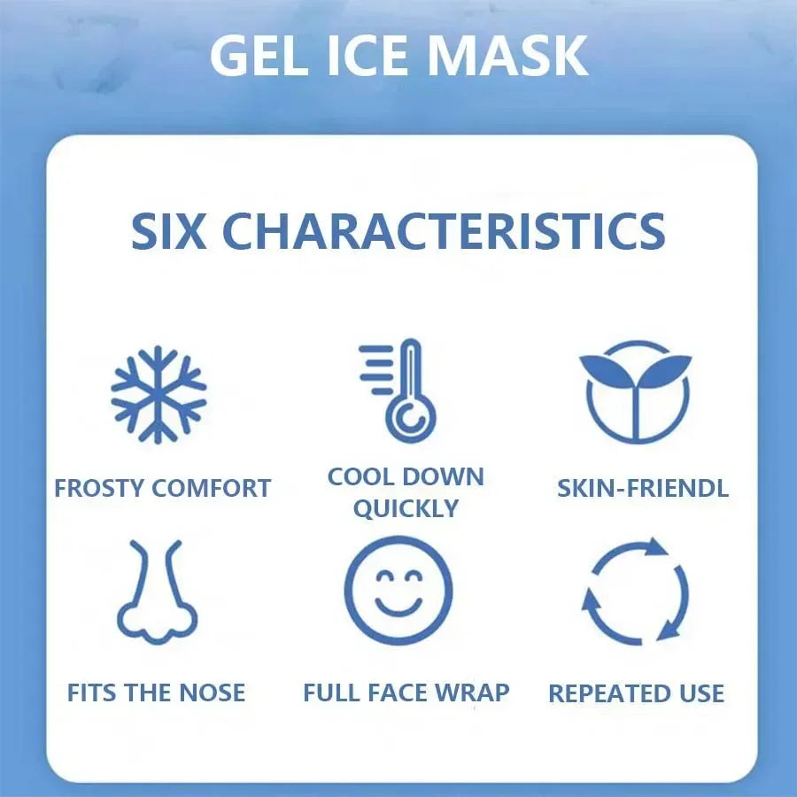 Reusable Hot Cold Gel Face Cooling Mask