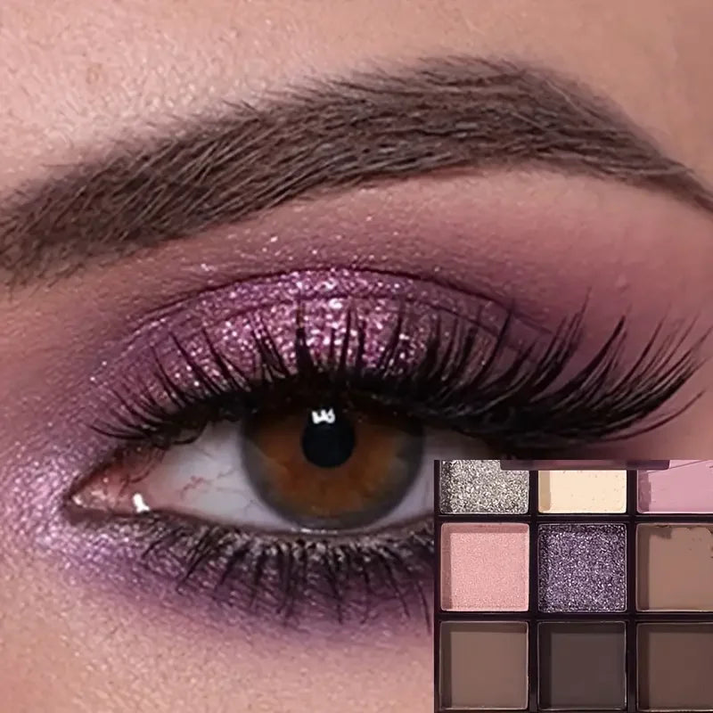9-Color Purple Eyeshadow Palette