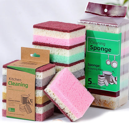High-Density Non-Greasy Kitchen Sponge Cloth
