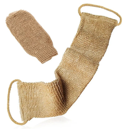 Hemp Exfoliating Back Scrubber Set