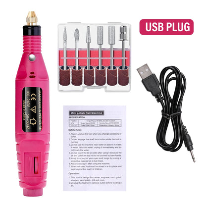 Professional Electric Nail Drill Machine Set