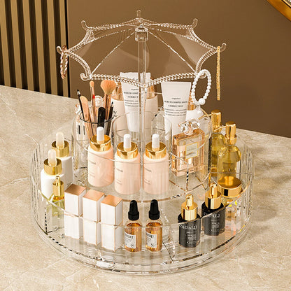 360° Rotating Acrylic Cosmetic Organizer