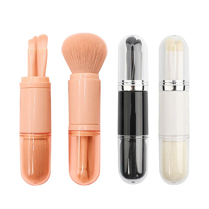 4-in-1 Telescopic Travel Makeup Brush Set