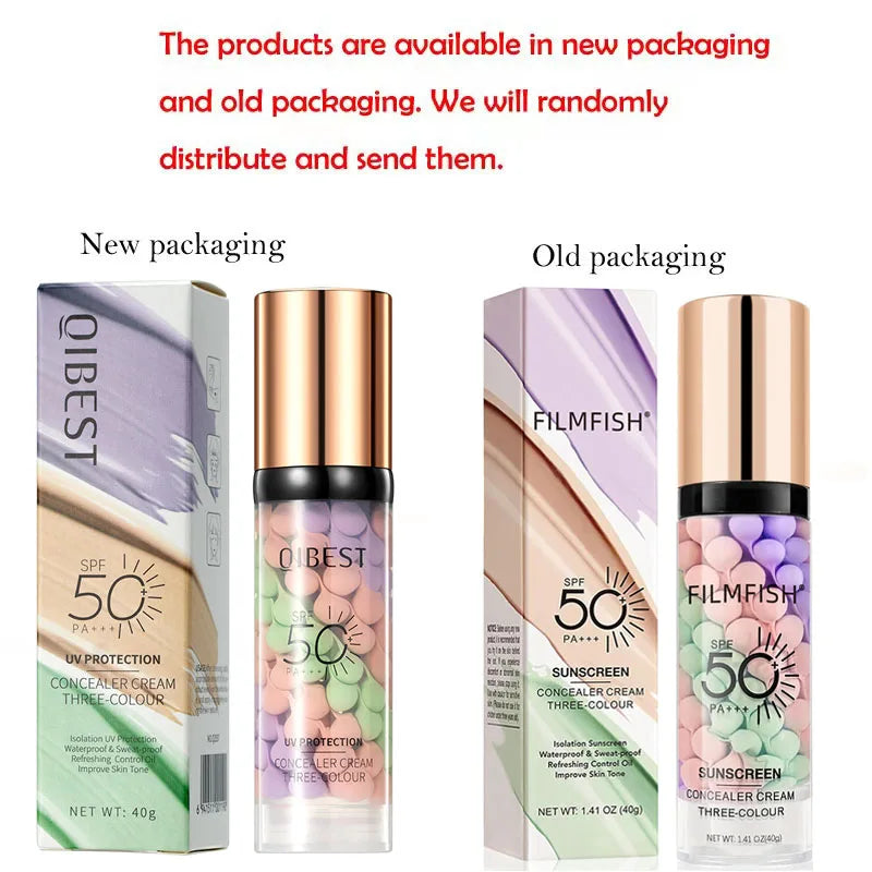 Tri-Color Face Primer Cream