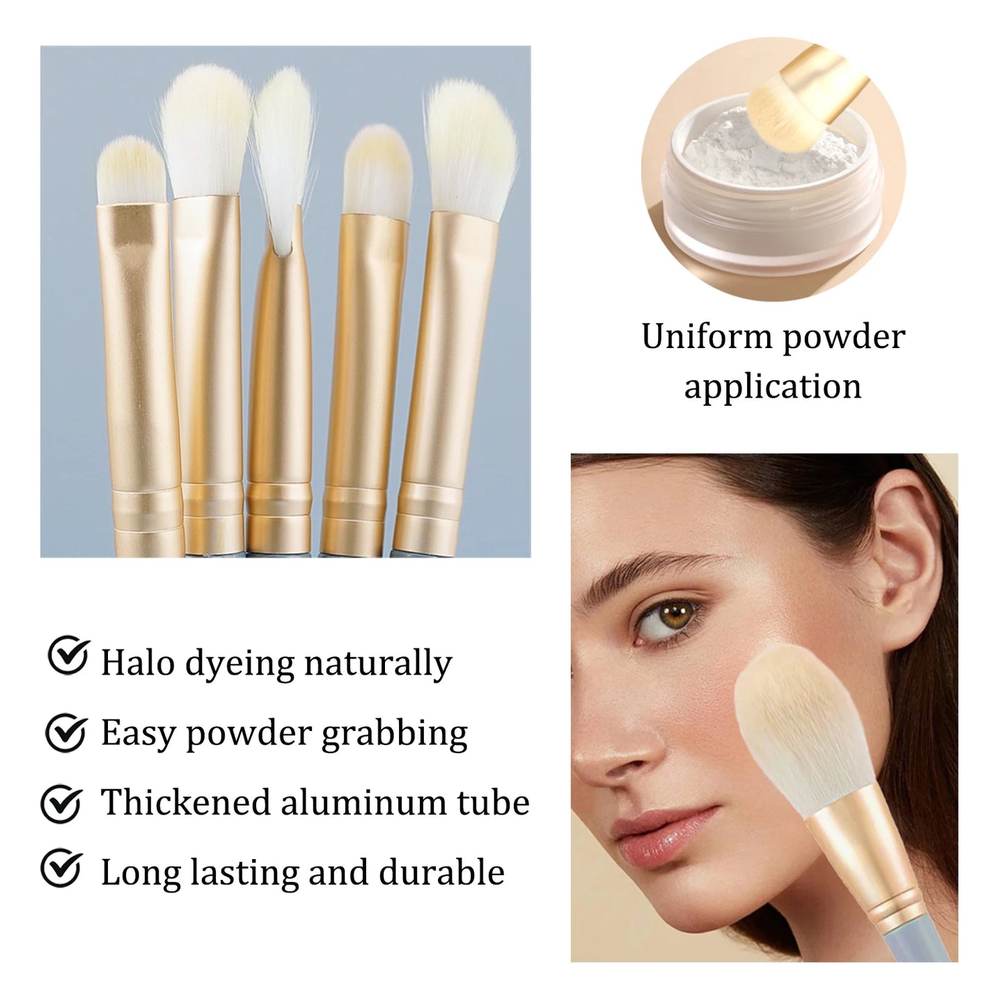 Ten-Piece Ultra-Soft Makeup Brush Set