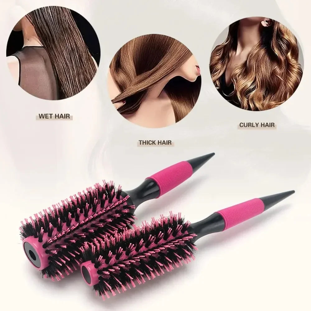 Round Tube Curly Hair Styling Brush for Salon and Barbers
