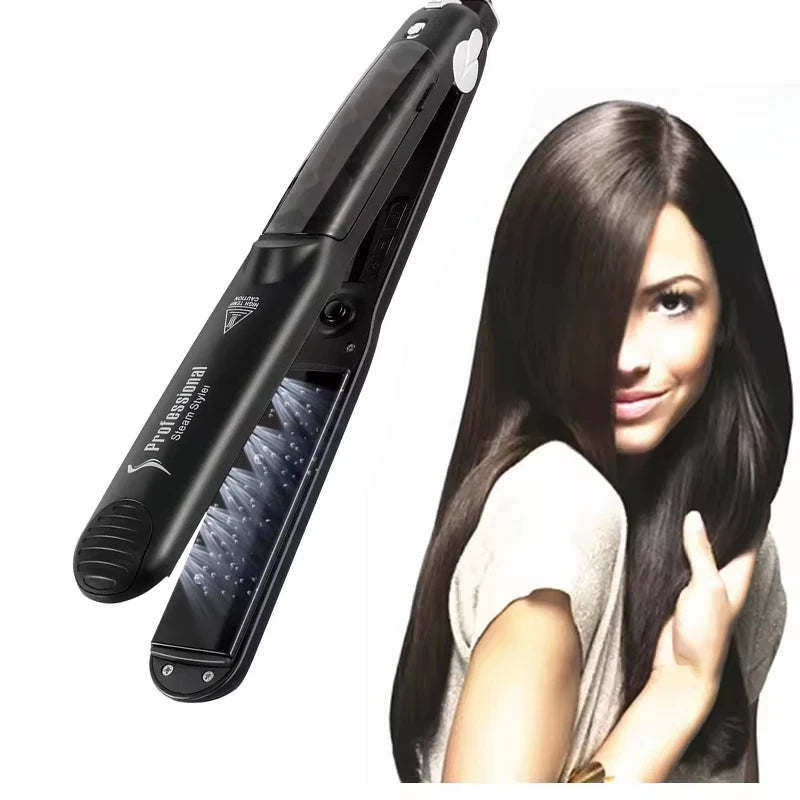 Professional Ceramic Steam Straightener and Curler