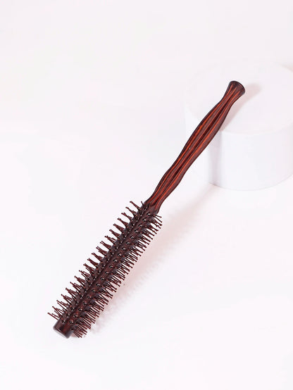 Wooden Anti-Static Diamond-Pattern Curling Comb
