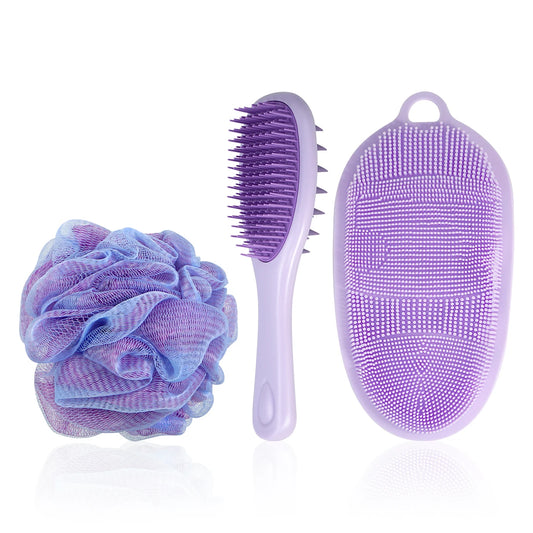 Purple 3-Piece Bath Kit