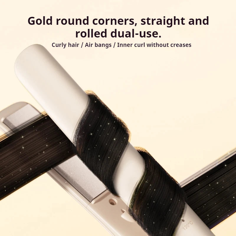 Professional 2-in-1 Hair Straightener Curler