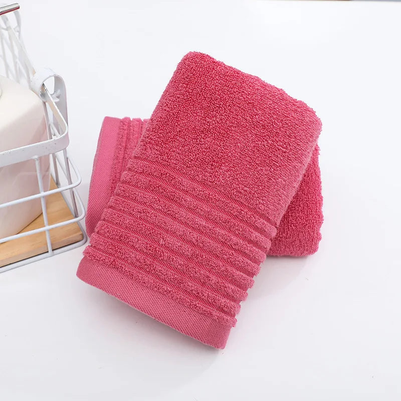 Luxury Red Bamboo Fiber Towel Set Soft