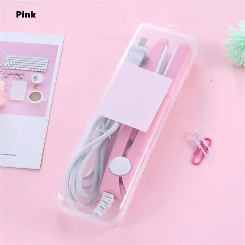 Mini Ceramic Hair Straightener and Curler