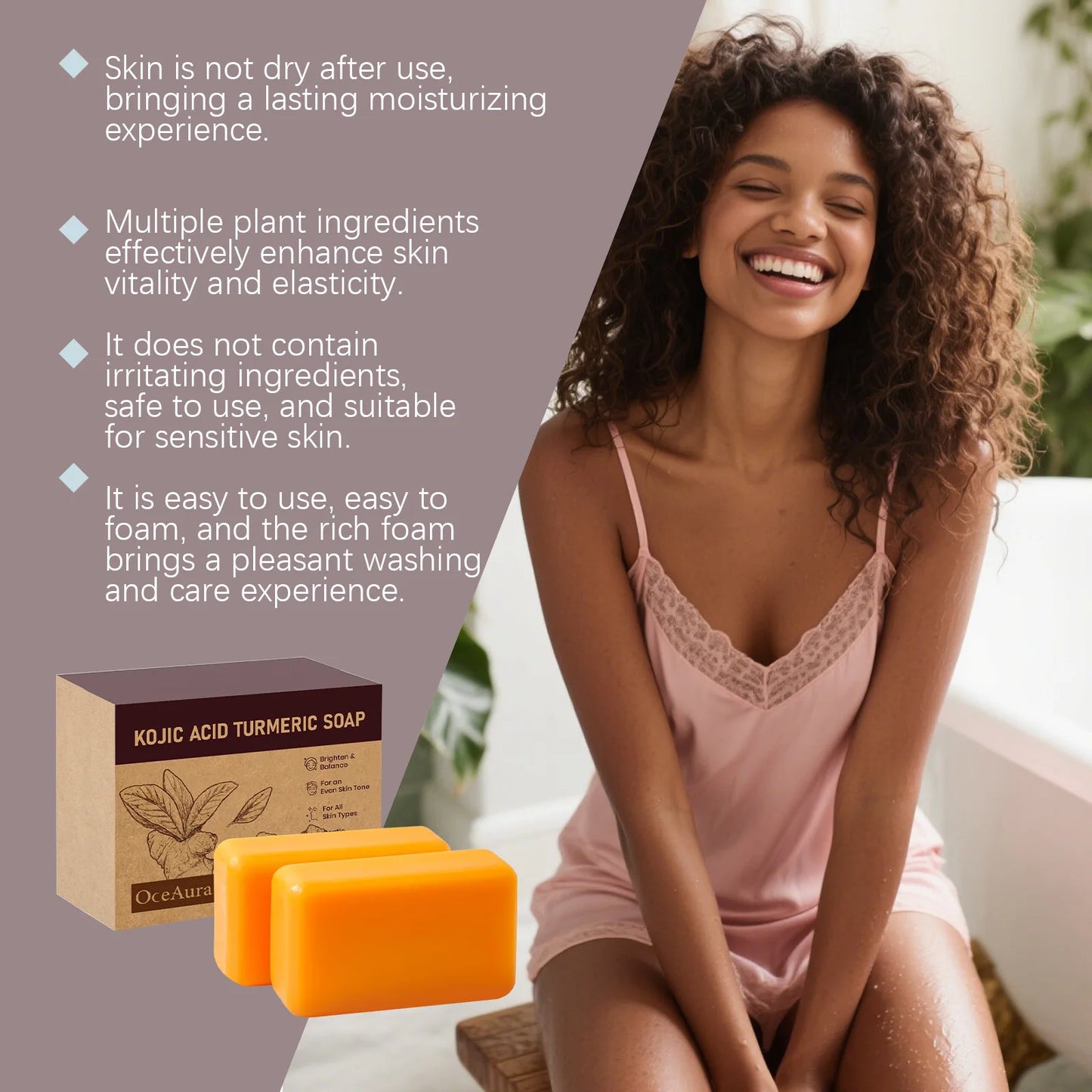 Kojic Acid Turmeric Brightening Soap Bar