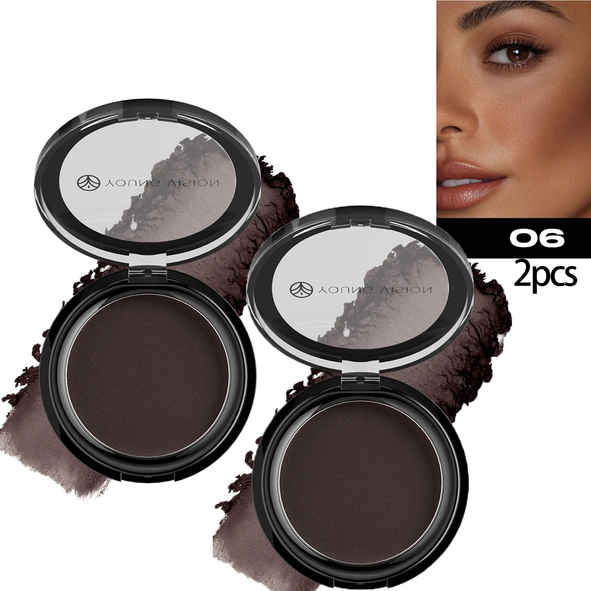 Six-Color Matte Bronze Powder