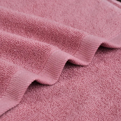 Christmas Red Embroidered Cotton Bath Towel Set