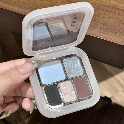 5-Color Punk Smokey Eyeshadow Palette