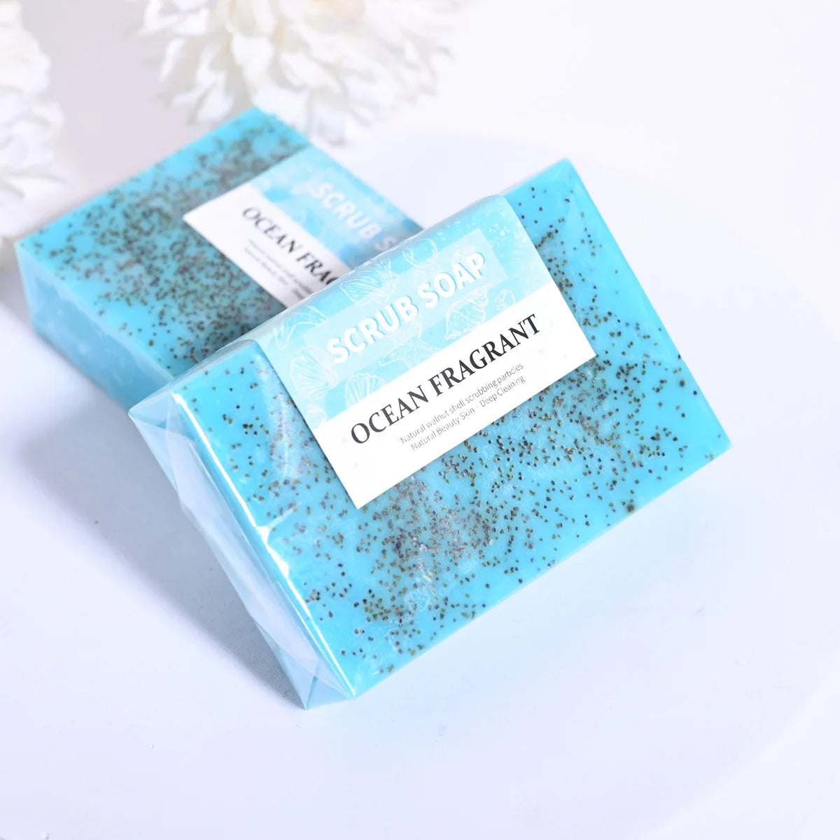Natural Sea Salt Exfoliating Whitening Handmade Soap