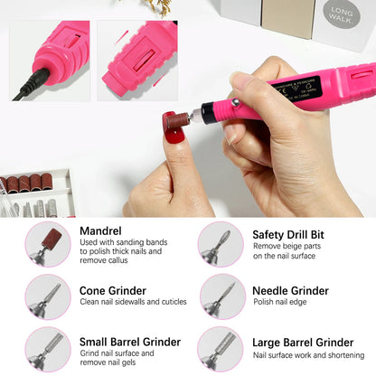 Powerful Electric Nail Drill Machine Set