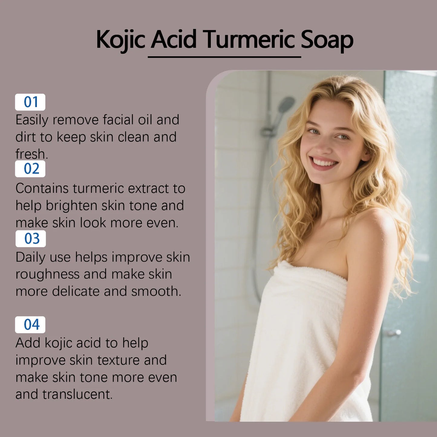 Kojic Acid Turmeric Brightening Soap Bar