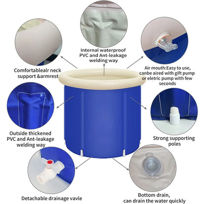 Portable Collapsible Ice Bath Tub