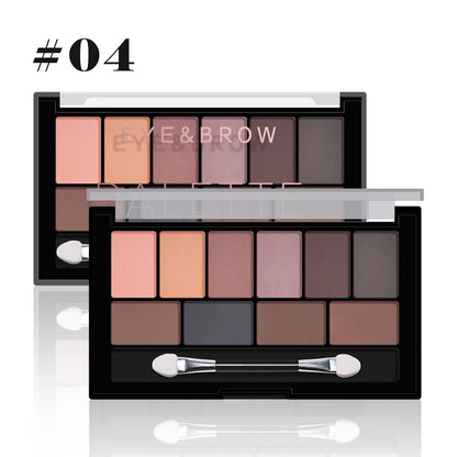 Ten-Color Nude Eyeshadow Palette