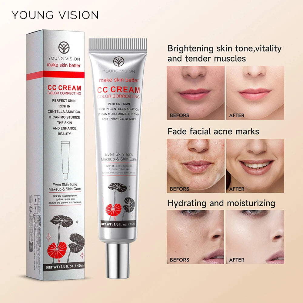 Waterproof Color-Correcting CC Cream Foundation