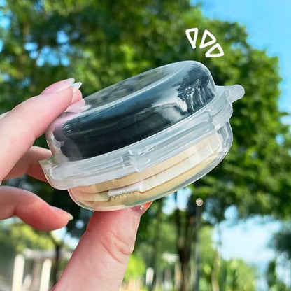 Double-Layer Folding Powder Puff Storage Box