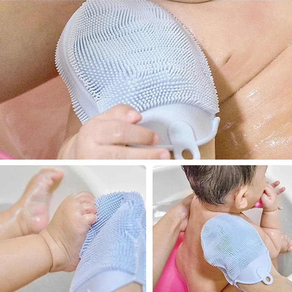 Silicone Exfoliating Bath Brush Towel