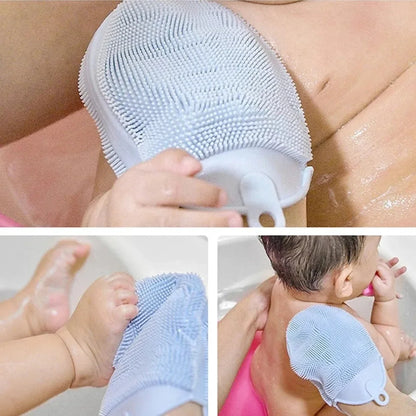 Silicone Exfoliating Bath Brush Towel