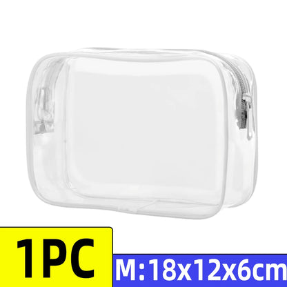 Clear White Travel Toiletry Bag