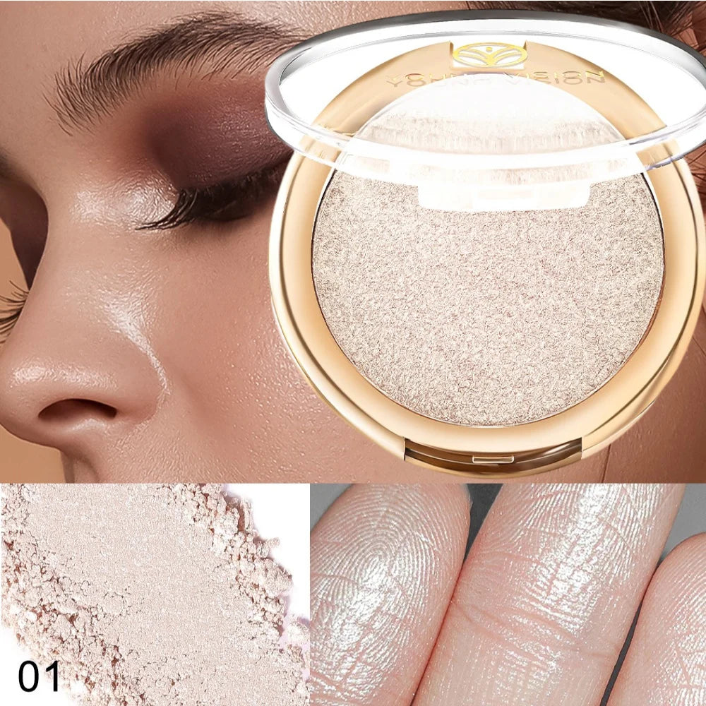 6-Color Pearl Shimmer Highlighter Palette