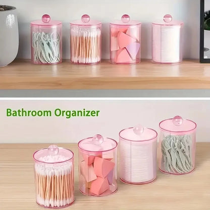Transparent Acrylic Cotton Swab Storage Box