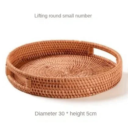 Handwoven Rattan Wicker Basket