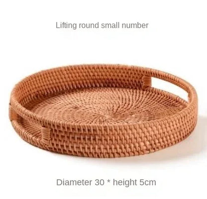 Handwoven Rattan Wicker Basket