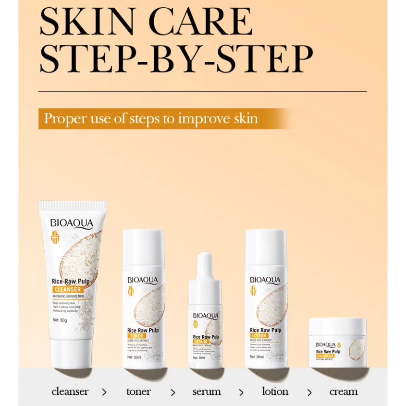 BIOAOUA Rice Whitening Skincare Set