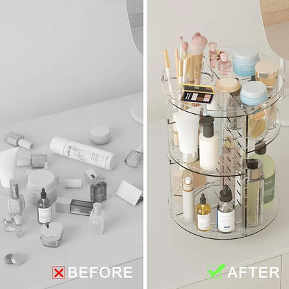 360° Rotating Makeup Organizer