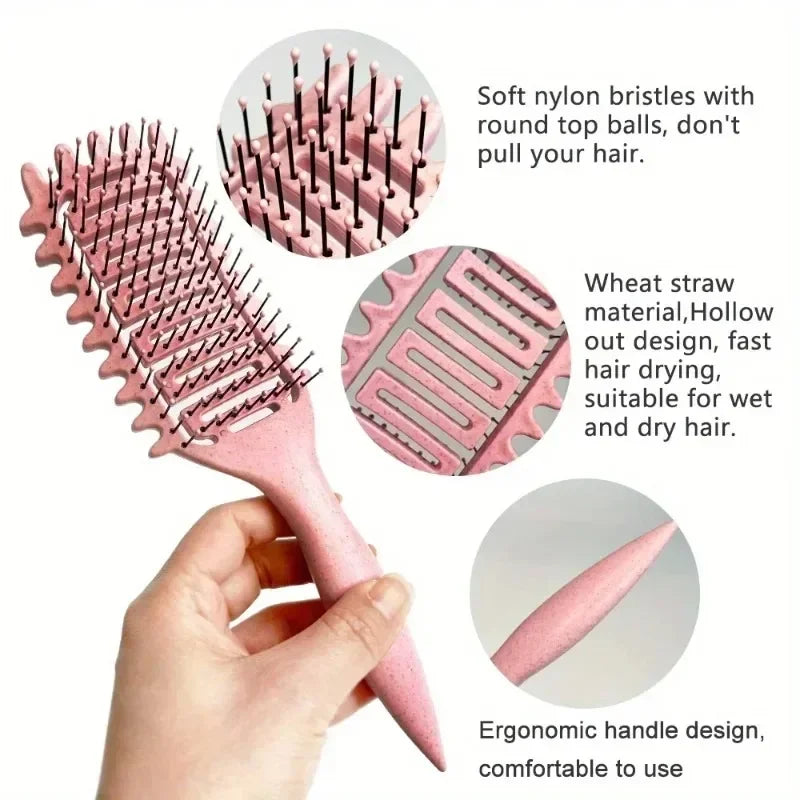 Curl-Defining Hollow Brush