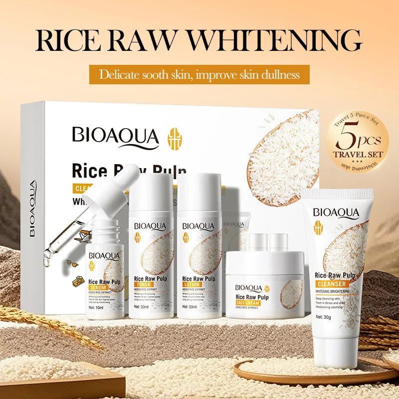 BIOAOUA Rice Whitening Skincare Set