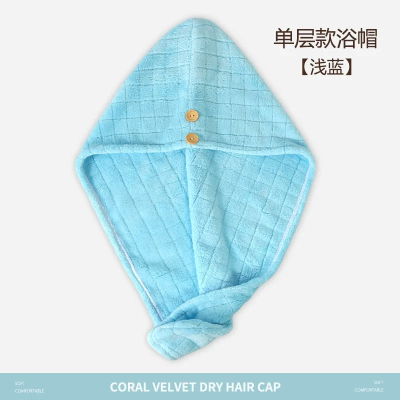 Microfiber Quick-Dry Hair Wrap Towel Turban