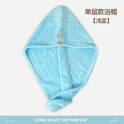 Microfiber Quick-Dry Hair Wrap Towel Turban