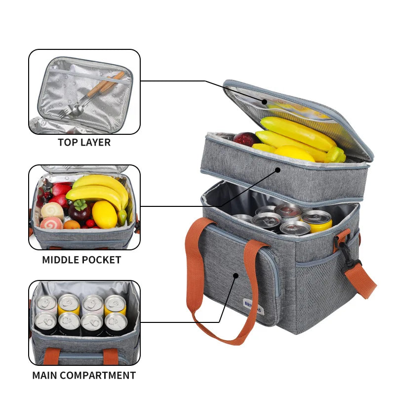 Expandable Insulated Lunch Bag