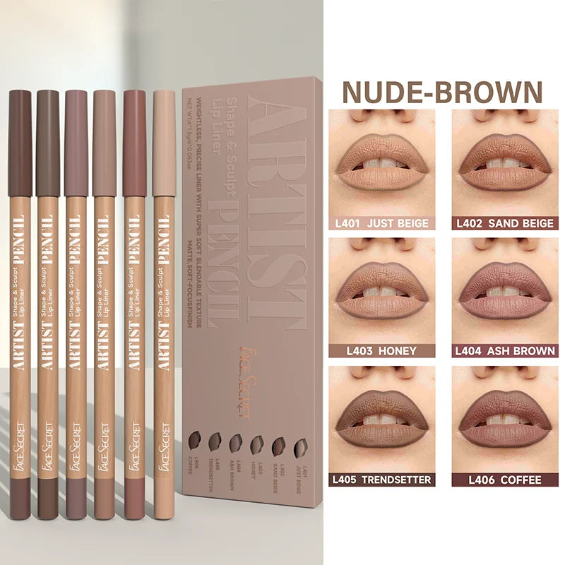 Ultra-Fine Waterproof Matte Lip Liner Set
