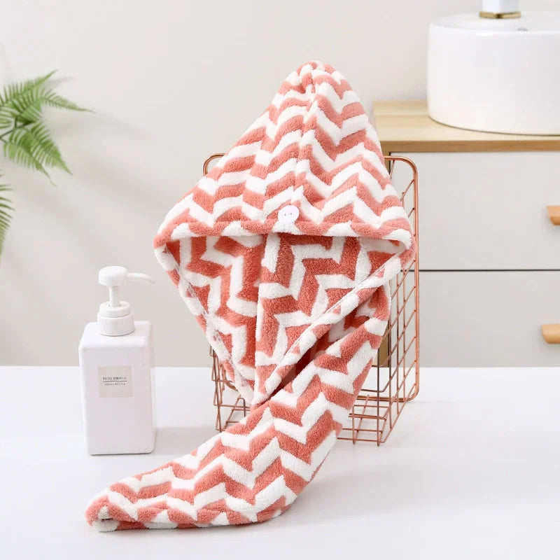 Microfiber Quick-Dry Hair Wrap Towel Turban