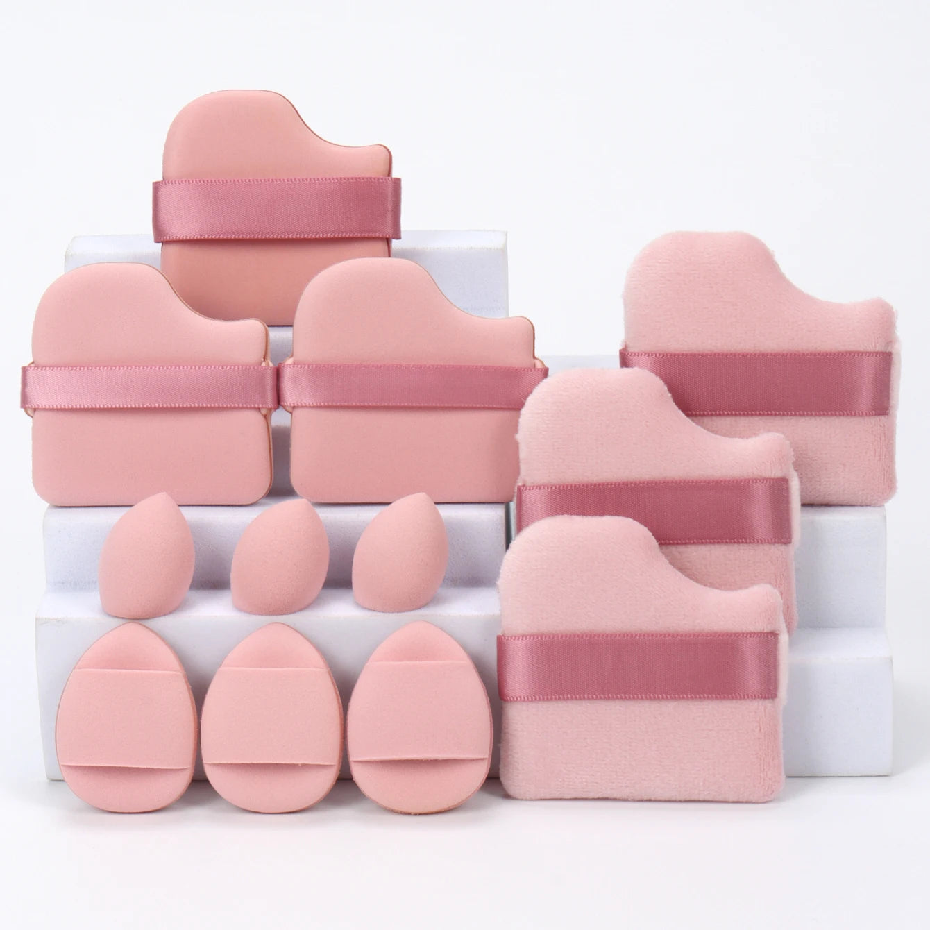 12-Piece All-Purpose Makeup Sponge and Puff Set