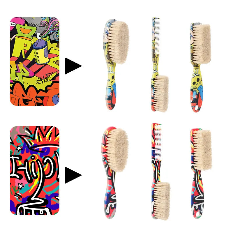 Professional Barber Horsehair Neck Duster Brush