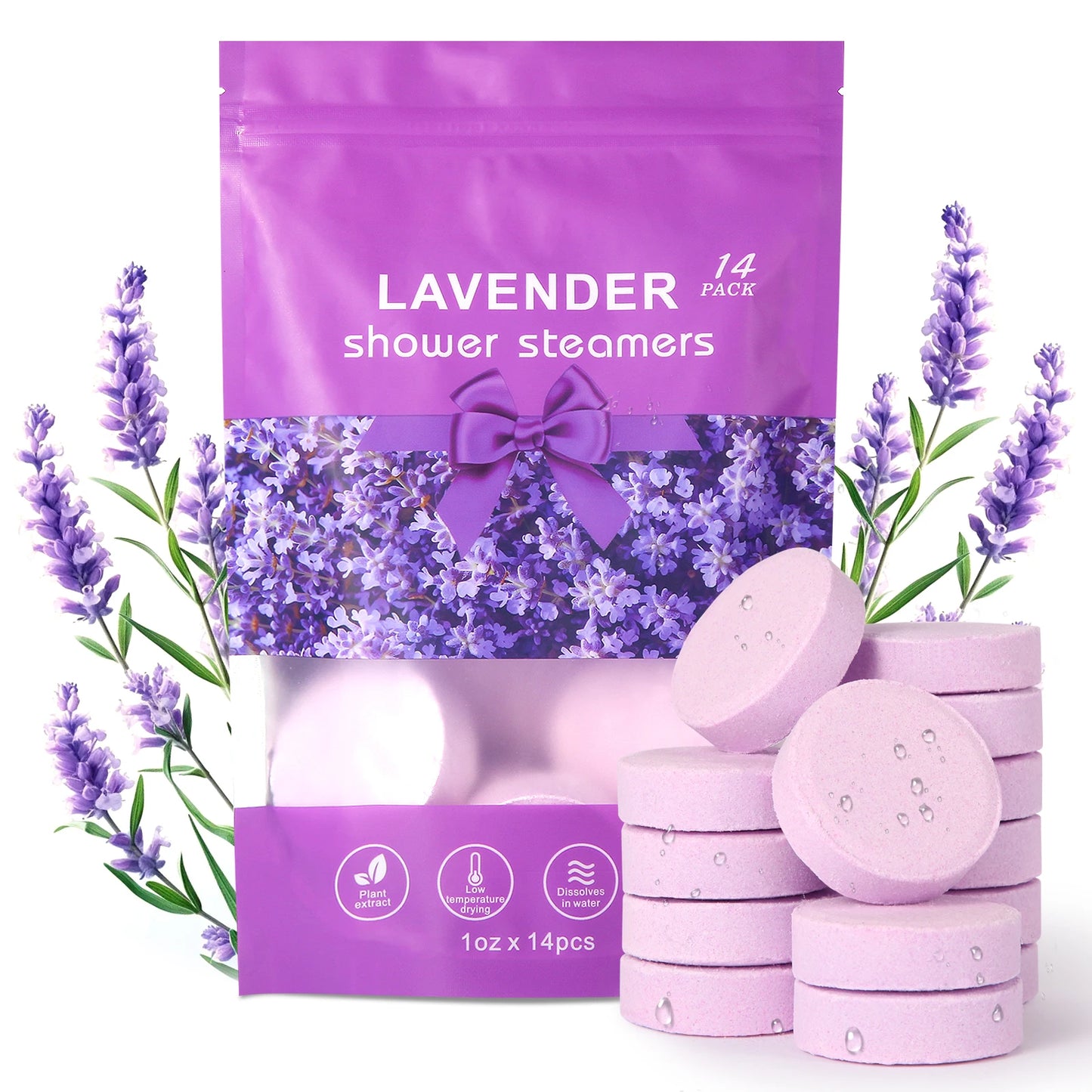 Lavender Essential Oil Shower Bombs